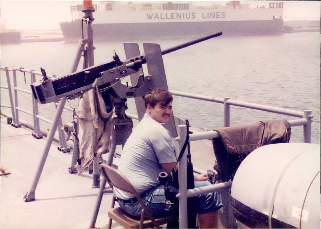 One of the crew from the Stinger Detachment